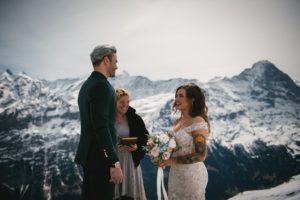 Intimate ceremonyvow ceremony